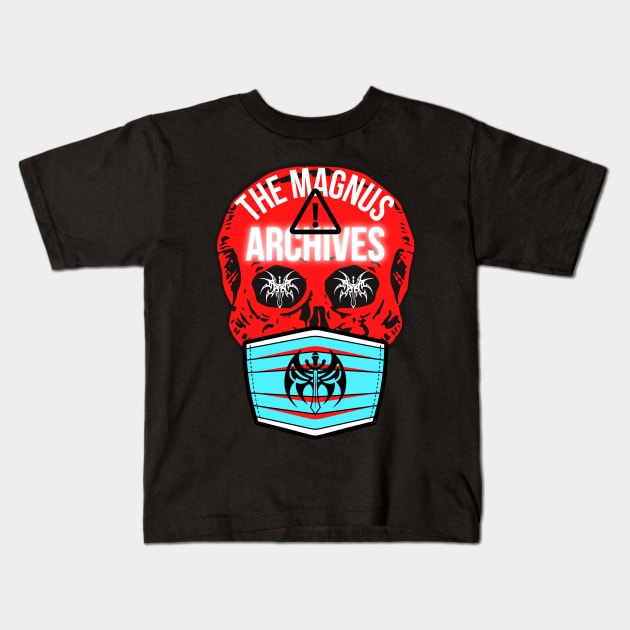 The Magnus Archives Cute spooky Kids T-Shirt by The Sober Art